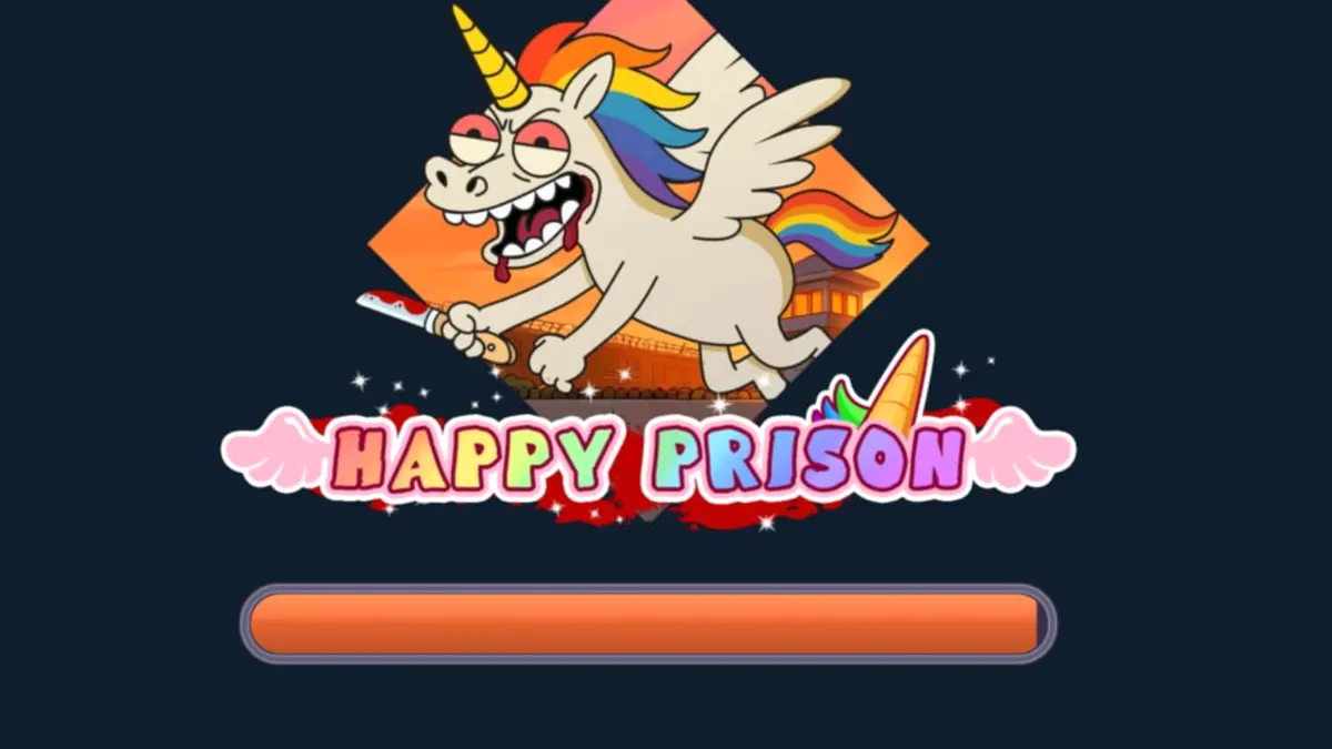 Happy Prison slot game visual style featuring cartoonish characters and prison theme
